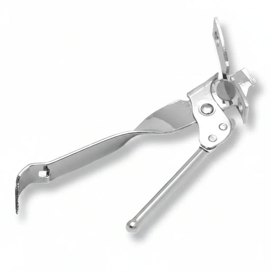 Stainless steel can opener with ergonomic handle, kitchen tool for opening cans easily