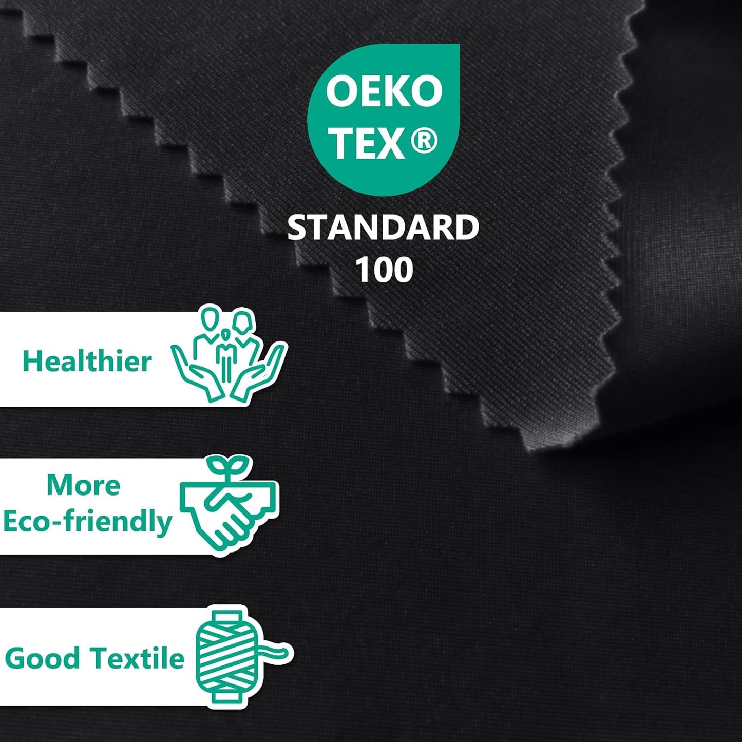 6 FT Black Spandex Table Cover Stretch Fitted Wrinkle Resistant Tablecloth Reuse for Rectangular Folding Table Patry Event Wedding Banquet Protector