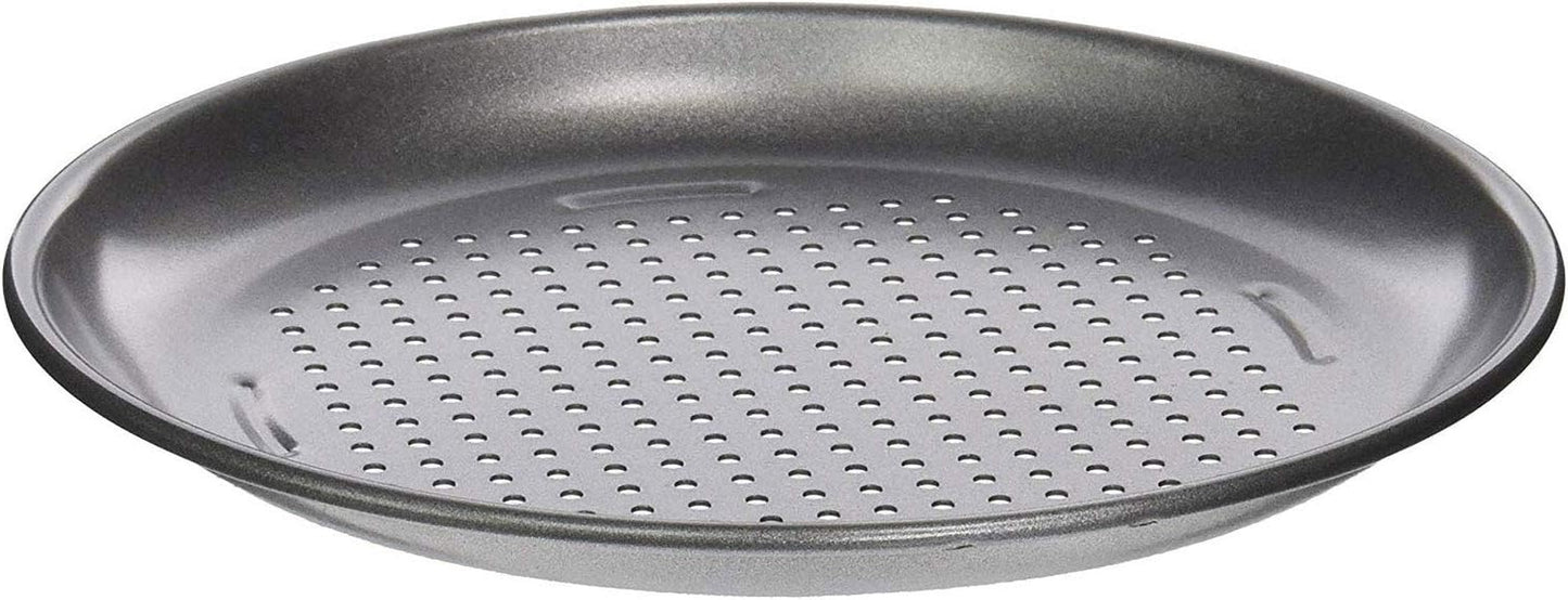 4 Piece Pizza Pan Set, Mini, Steel Gray