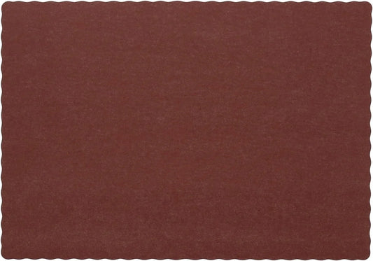 Burgundy Disposable Placemat 9.25 Inch X 13.25 Inch, Package of 1000