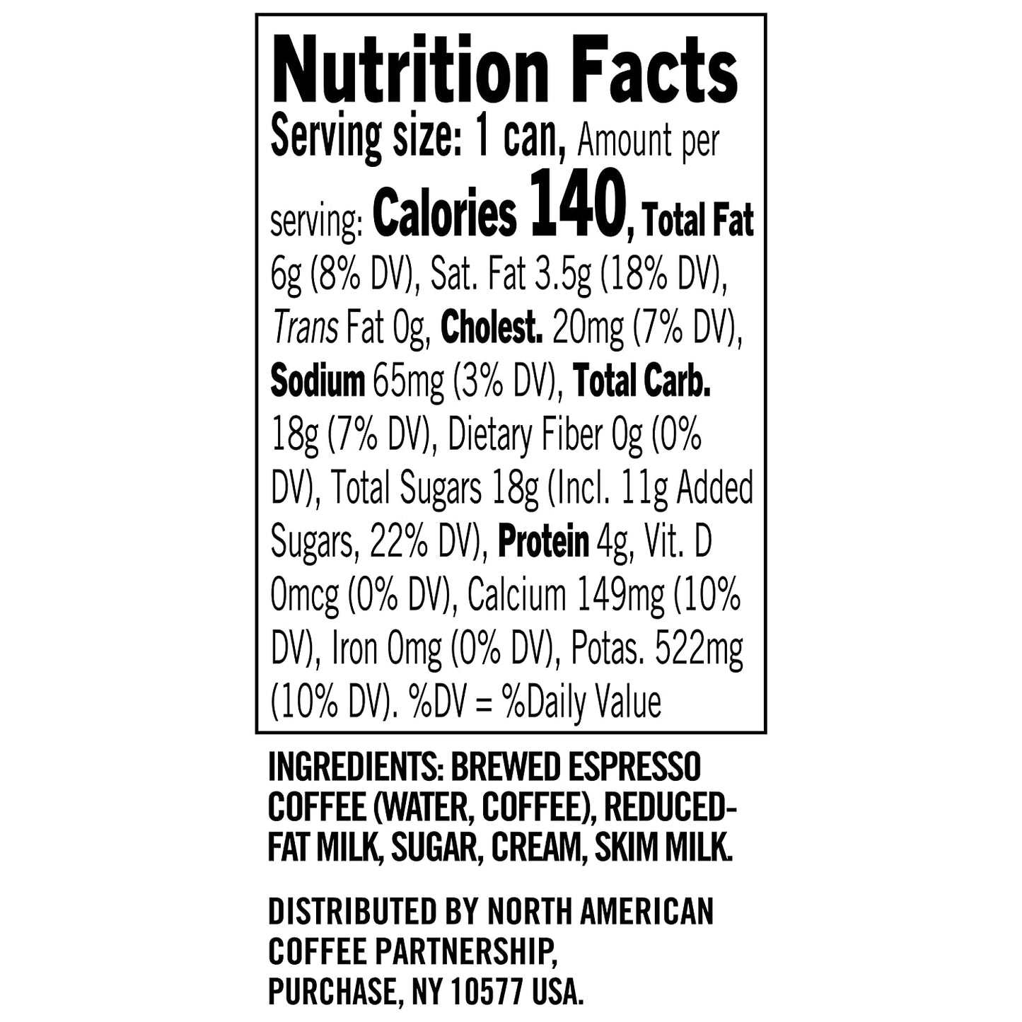 Espresso & Cream, 6.5 Fl Oz Cans (Pack of 12)