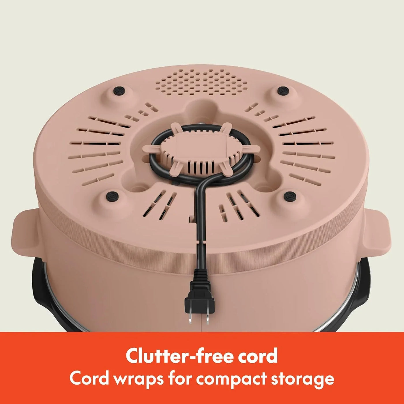 6.0 Qt Programmable Slow Cooker, Ceramic Nonstick Coating, Adjustable Temperature & Cooking Times, Dishwasher Safe Stoneware Pot & Tempered Glass Lid, Tangle Free Cord Wrap, Blossom