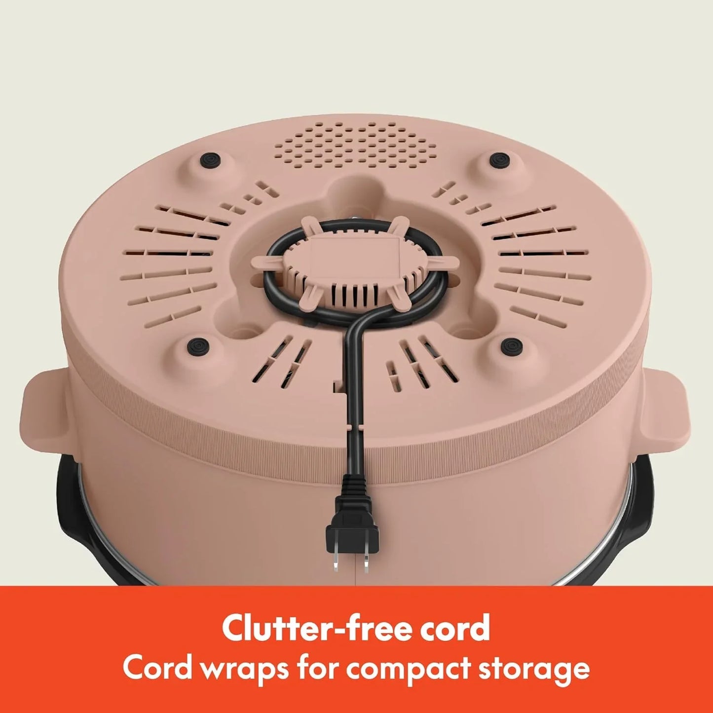 6.0 Qt Programmable Slow Cooker, Ceramic Nonstick Coating, Adjustable Temperature & Cooking Times, Dishwasher Safe Stoneware Pot & Tempered Glass Lid, Tangle Free Cord Wrap, Blossom