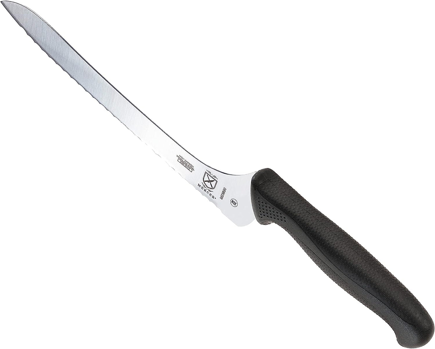 M23890 Millennia Black Handle, 9-Inch Offset Wavy Edge, Bread Knife