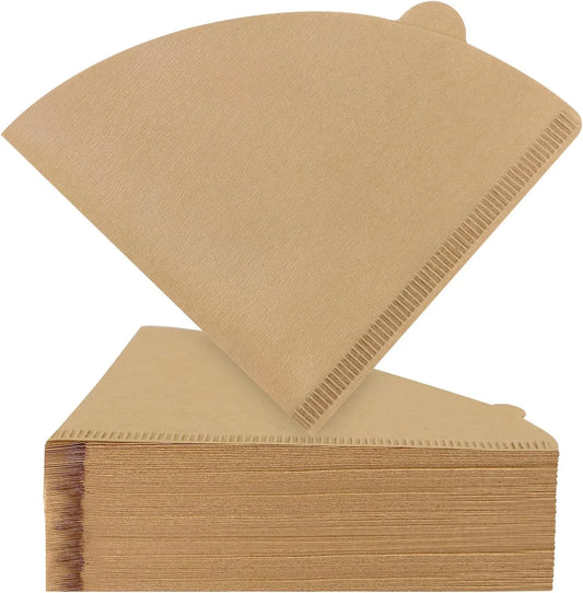 Cone Coffee Filters #2, 200 Count Unbleached Size 02 Coffee Filter, Disposable Natural Paper Filters 2-4 Cup, 02 Cone Filters for Pour over and Drip Coffee Maker