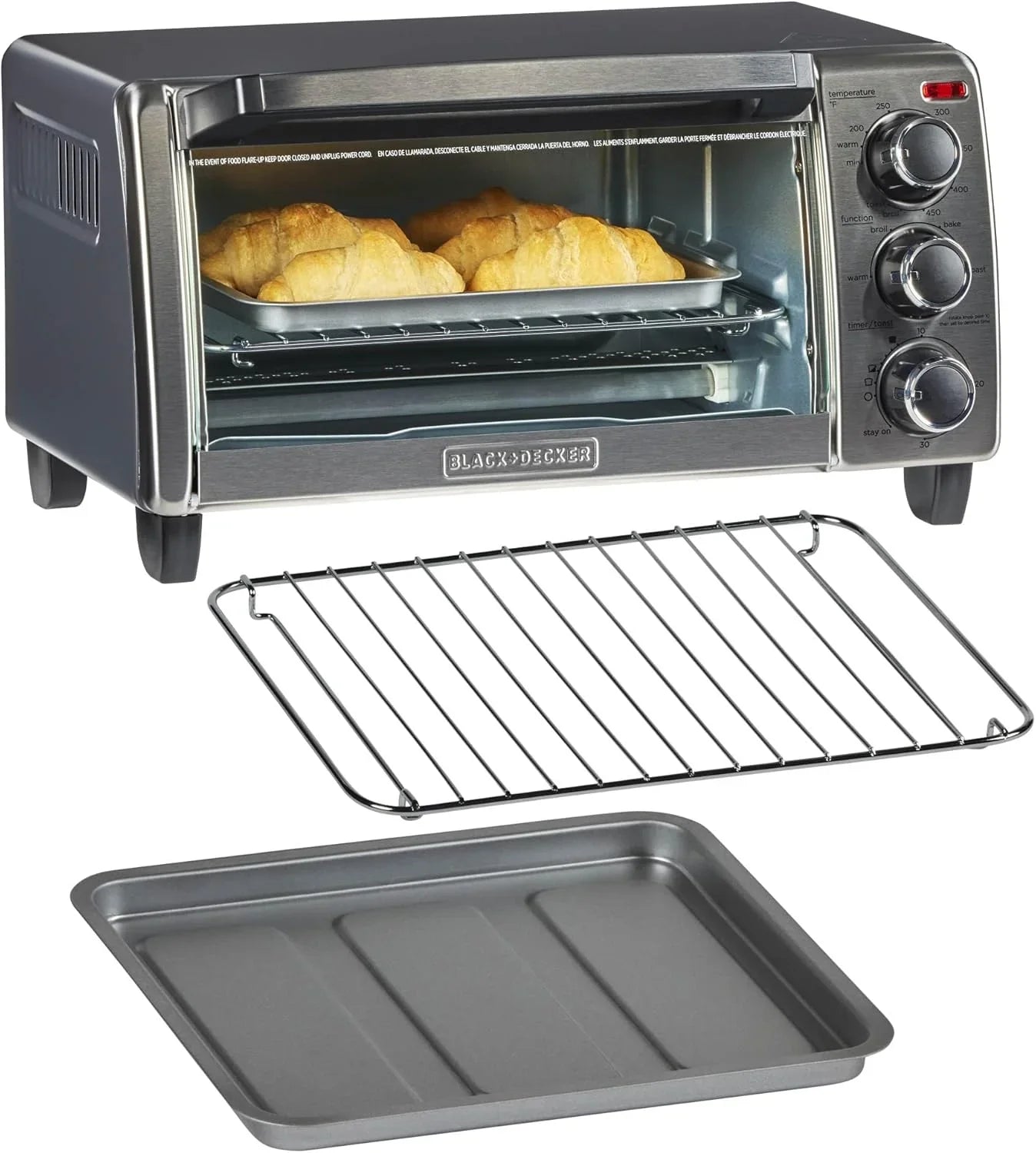 TO1313SBD Toaster Oven, 15.47 Inch, Silver