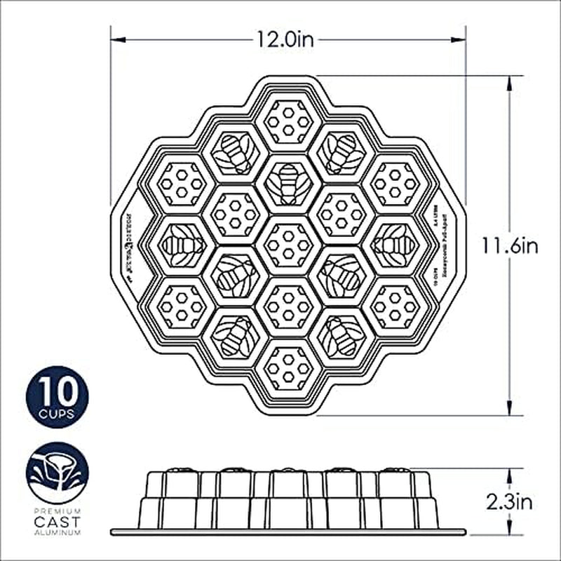 Honeycomb Pull-Apart Pan, 10 Cup, Toffee