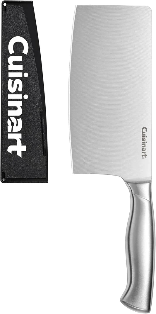 7" Stainless Steel Cleaver with Blade Guard