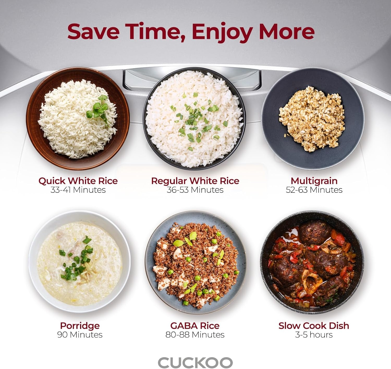 Micom Rice Cooker 6 Cup Uncooked / 12 Cup Cooked, Korean Fuzzy Logic Rice Cooker with Delay Timer & Keep Warm Setting, Versatile Food Steamer with Non-Stick Inner Pot, Silver (CR-0632F)