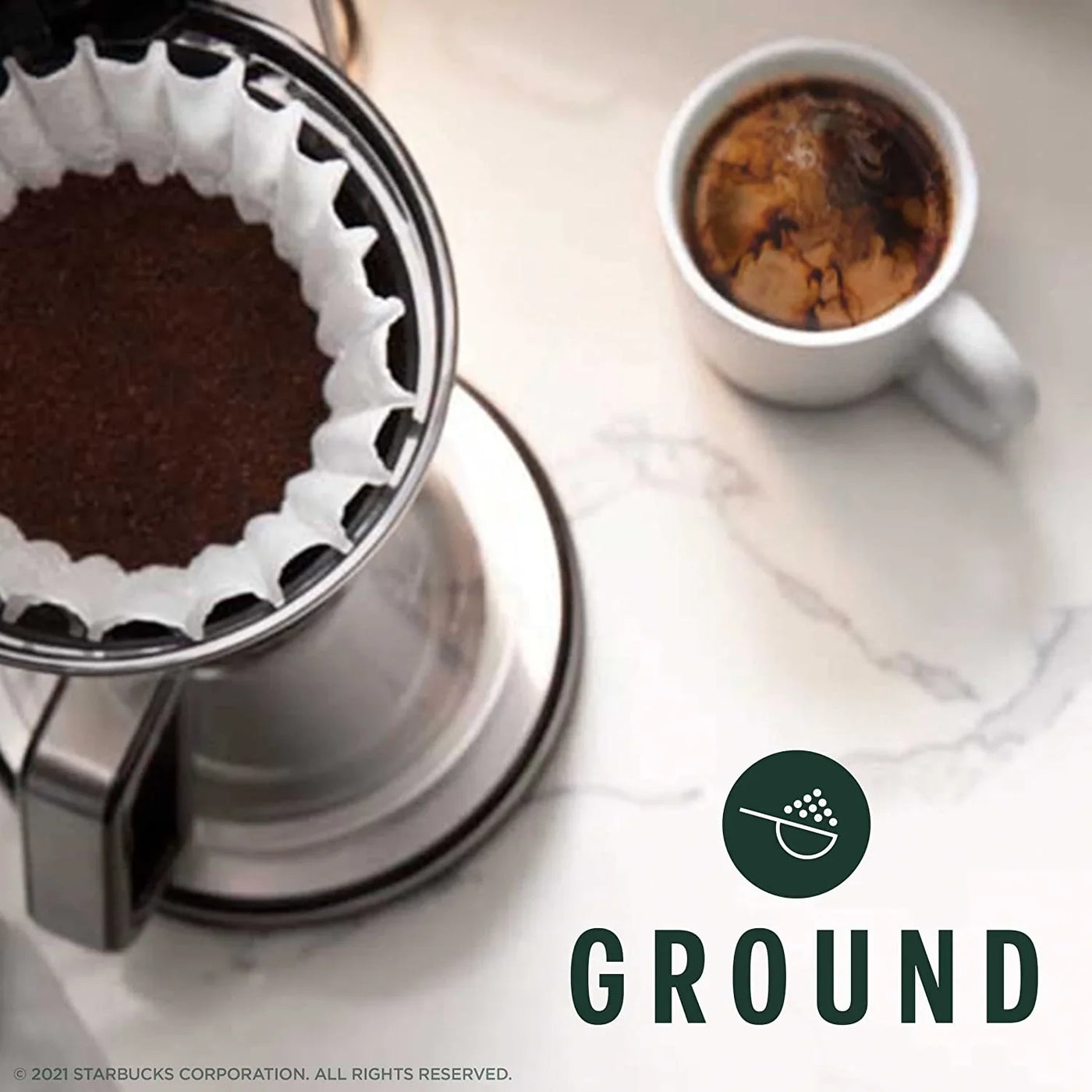 Ground Coffee, Dark Roast Coffee, Italian Roast, 100% Arabica, 1 Bag (18 Oz)