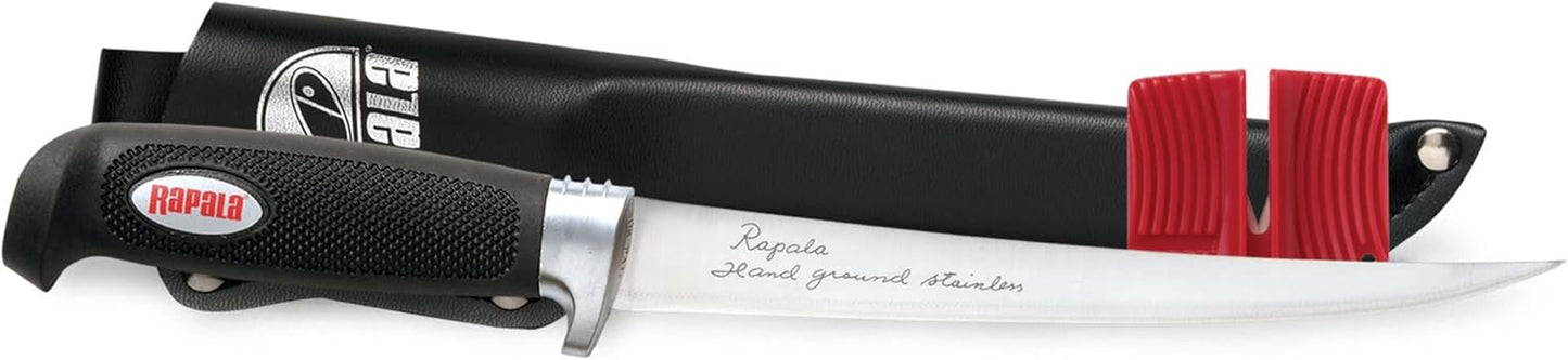 4 Soft Grip Fillet / Single Stage Sharpener / Sheath