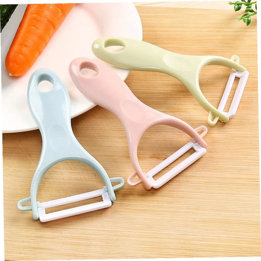 8Pcs Multifunctional Fruit Peeler and Vegetable Grater Set with Potato Peeling Tool, Kitchen Slicing Gadgets in Blue and Pink for Home Cooking