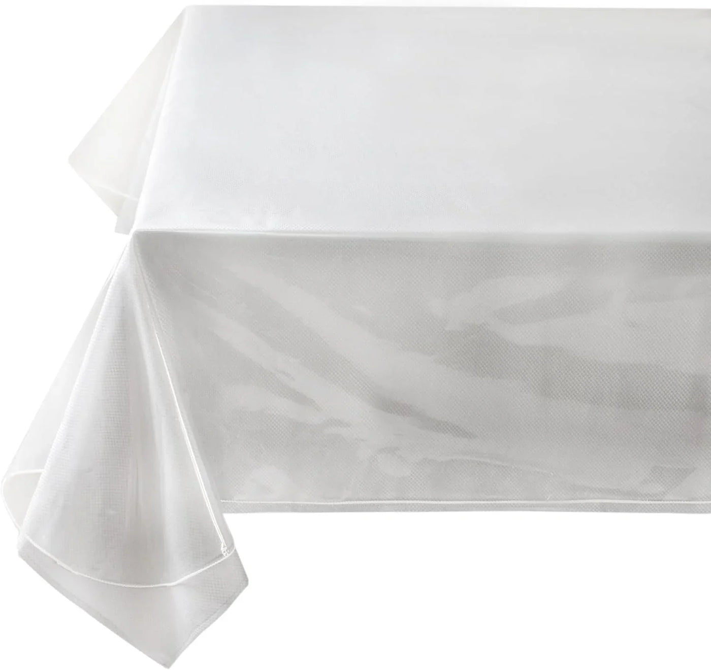 Heavy Duty Crystal Clear Plastic 100% Waterproof Tablecloth Protector, Vinyl PVC Table Cloth, Oil Spill Proof Wipe Clean Table Cover for Dining Tables (60" X 124" Rectangular/Oblong)