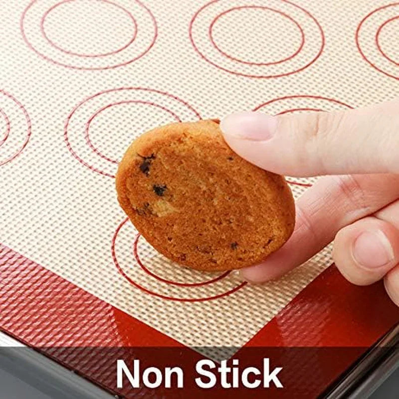 Stainless Steel Baking Sheet Tray Cooling Rack with Silicone Baking Mat Set, Cookie Pan with Cooling Rack, Set of 6 (2 Sheets + 2 Racks + 2 Mats), Size 16 X 12 X 1 Inch, Easy Clean