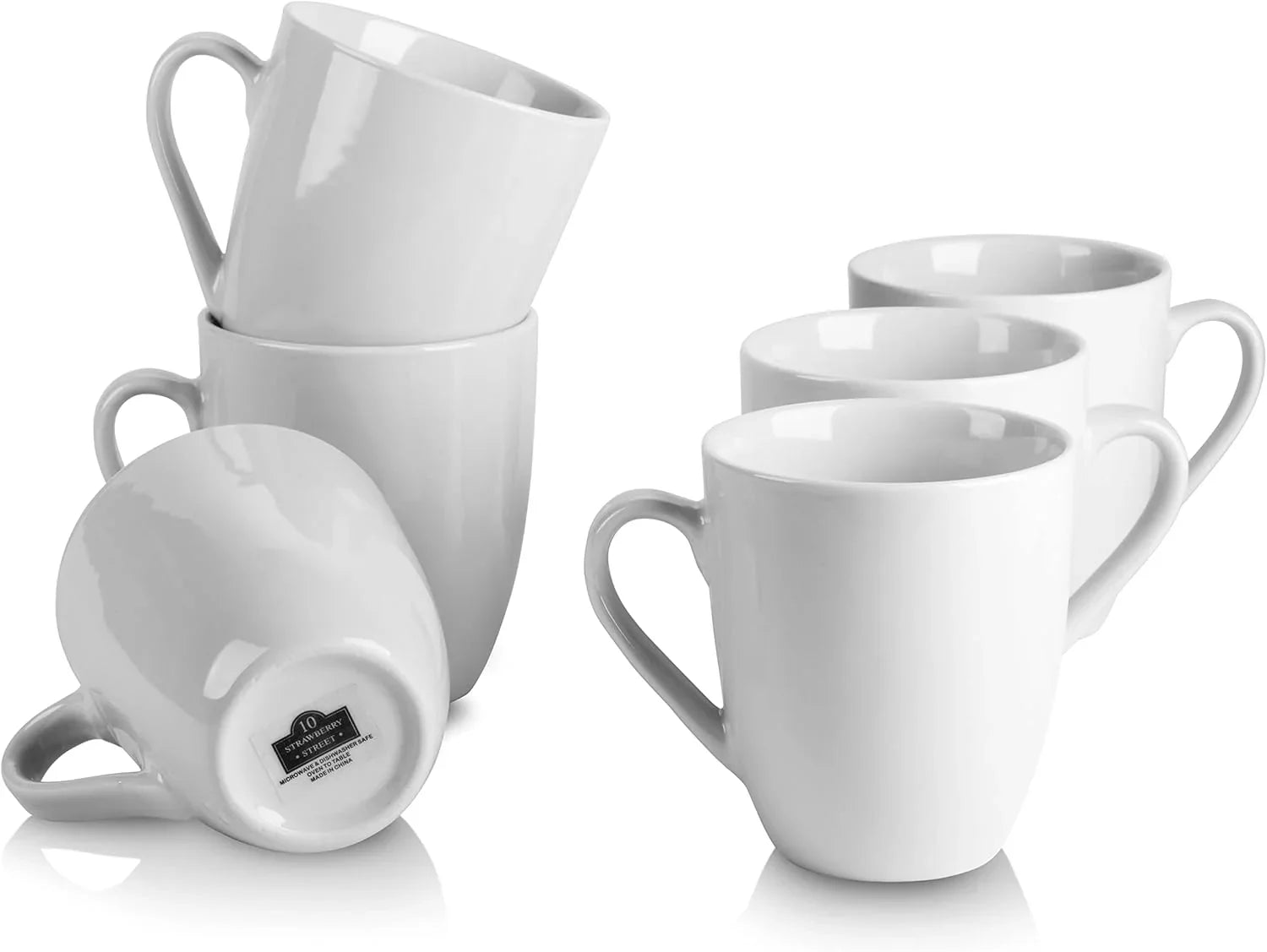 Simply White 12 Oz Mug, Set of 6