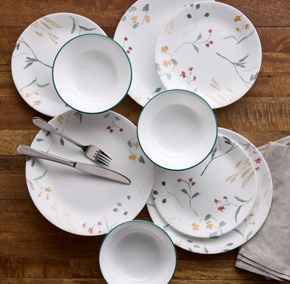 Vitrelle Signature Wildflower Scatter 12-Piece Dinnerware Set