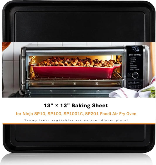 Professional 13" × 13" Baking Sheet, Cookie Sheet Pan, Nonstick Bakeware for SP101, SP100, SP1001C, SP201 Foodi Air Fry Oven, Sheet Pan for Foodi 8-In-1 Air Fry Oven, Non-Stick Pan for SP100