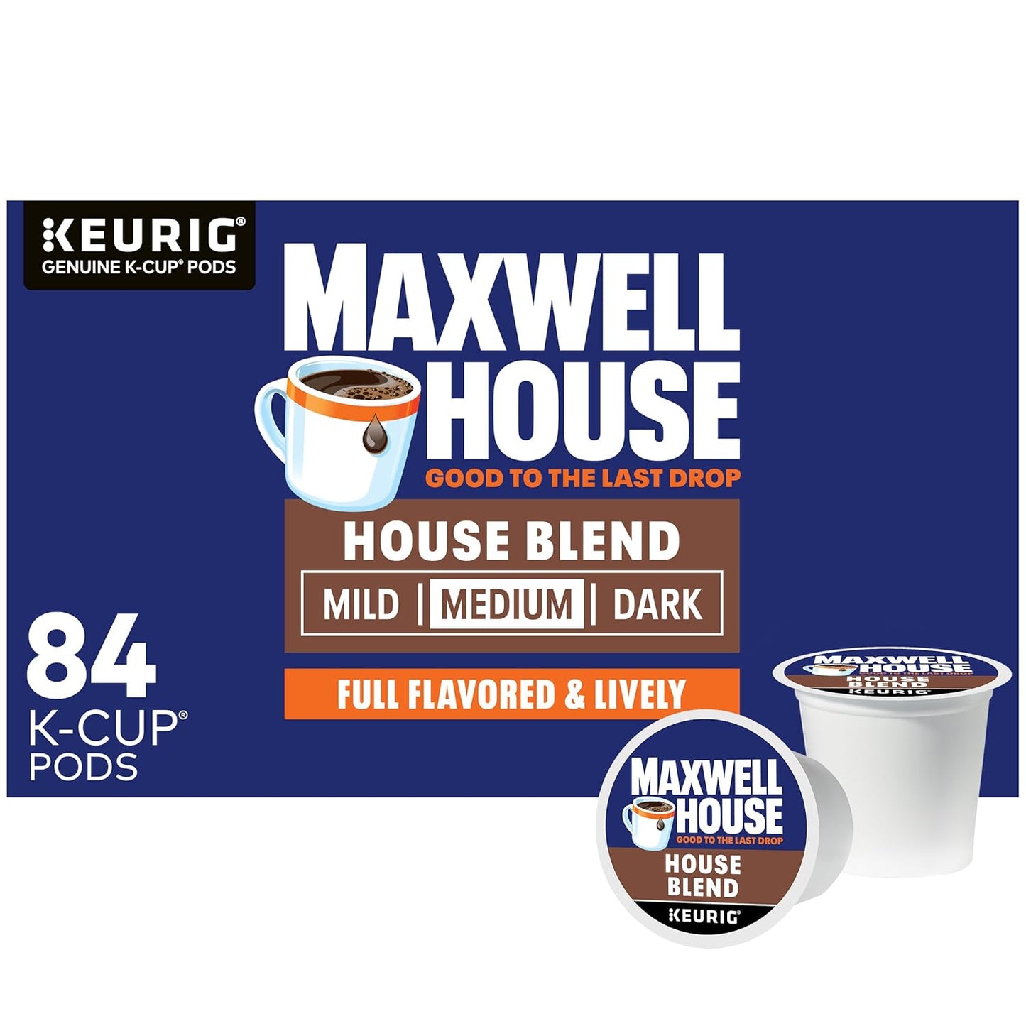 House Blend Medium Roast K-Cup Coffee Pods, 84 Ct Box