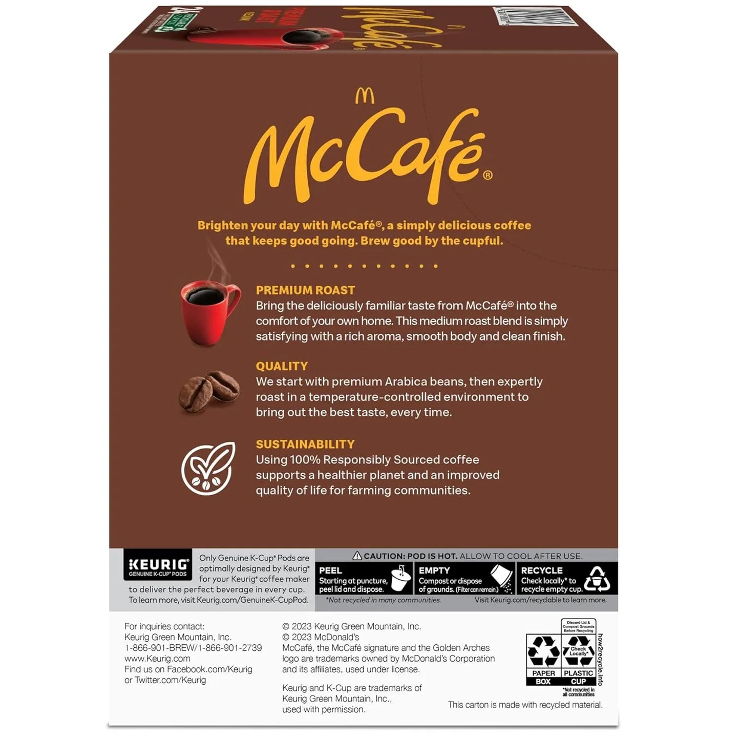 Premium Roast Coffee, Keurig Single Serve K-Cup Pods, Medium Roast, 96 Count