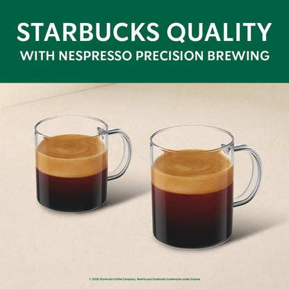 Starbucks by Nespresso Vertuo, Blonde Roast Espresso, 50-Count Espresso Pods, Brews, 1.35 Oz.
