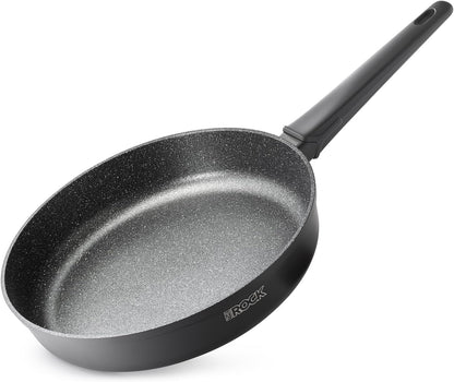 SOHO 11-Inch Non Stick Frying Pan – Nothing Sticks, Never Warps, Lasts Longer, Healthy Skillet with Heat-Resistant Handle, PFOA Free, Oven & Dishwasher Safe, Black