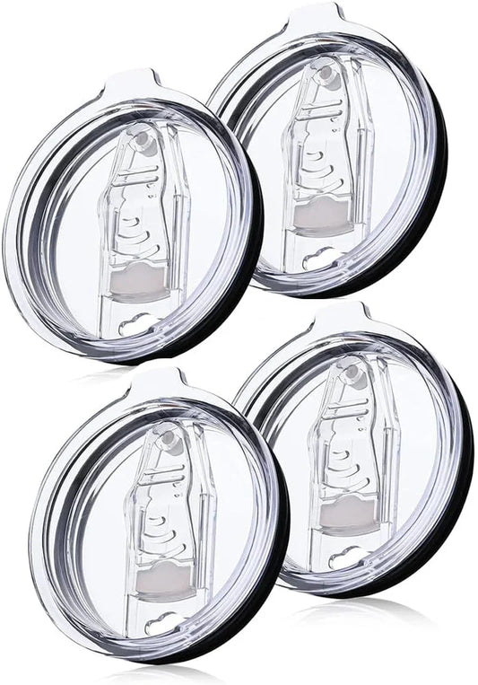 4 Pack 20 Oz Tumbler Lid, Replacement Lids Compatible for YETI 20 Oz Tumbler,Travel Mug,Spill Proof Splash Resistant Silicone Sliding Covers,Straw Friendly, BPA Free