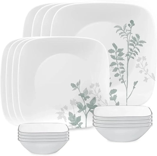 Square Amalie 16-Piece Dinnerware Set, Service for 4