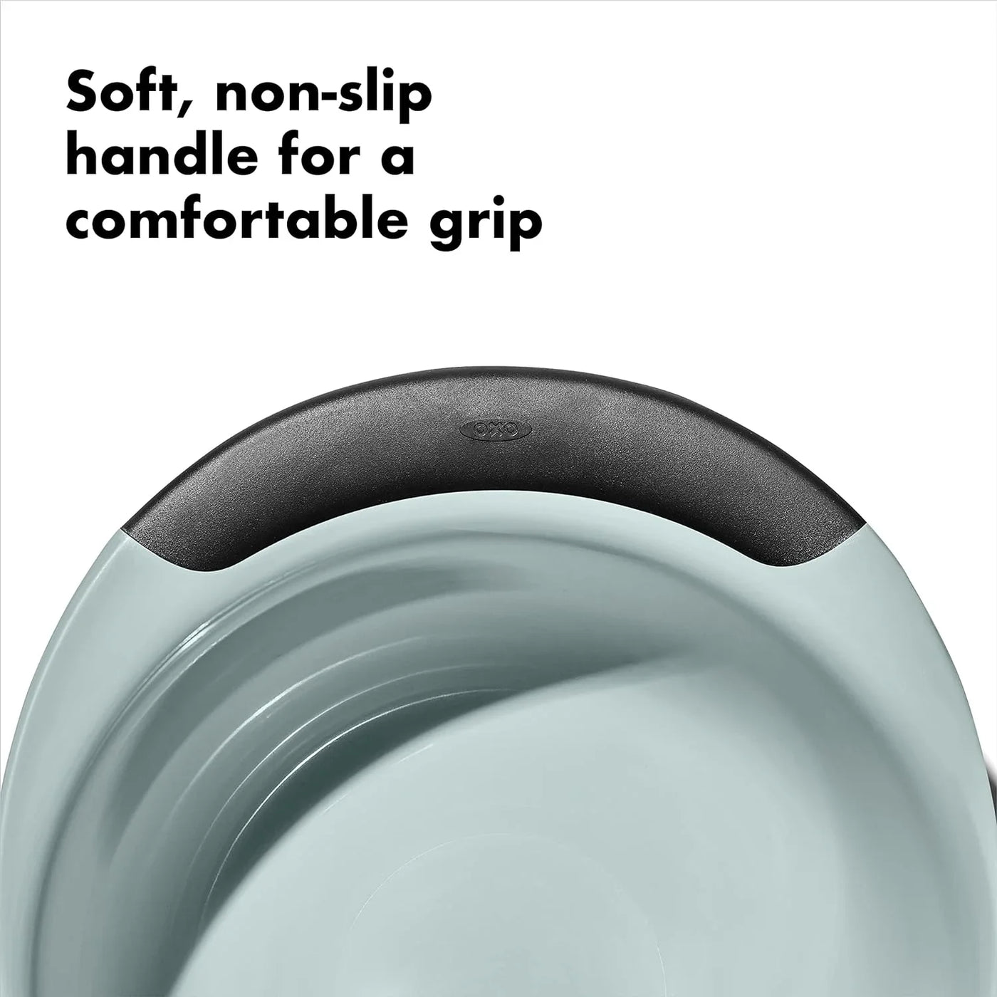 Good Grips 3-Piece Plastic Mixing Bowl Set - Cadet Blue, Tower Gray, Jade, Small, Medium, Large