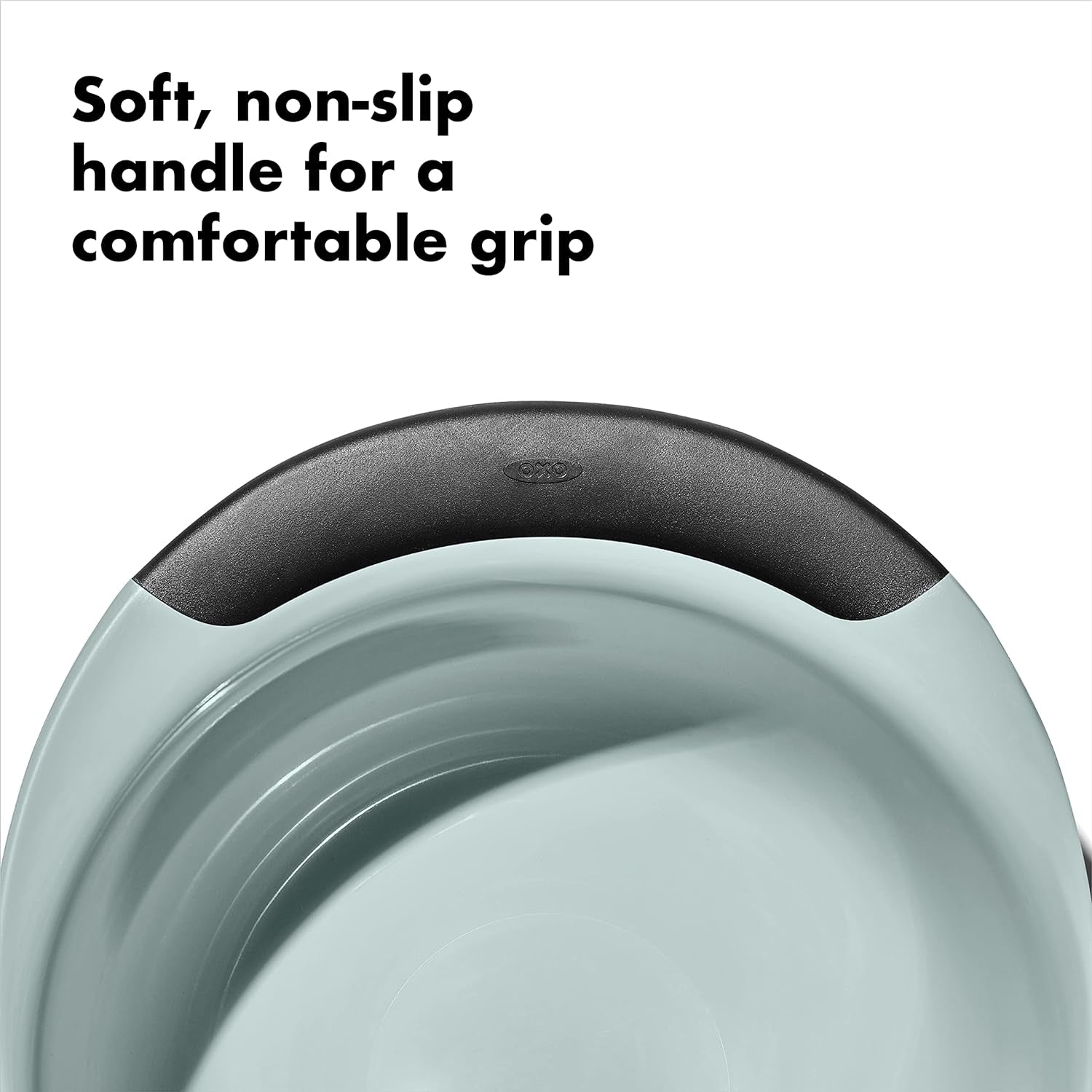 Good Grips 3-Piece Plastic Mixing Bowl Set - Cadet Blue, Tower Gray, Jade, Small, Medium, Large