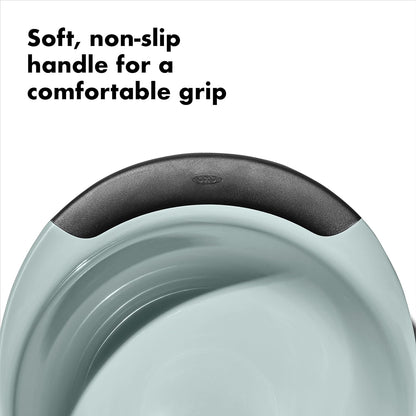 Good Grips 3-Piece Plastic Mixing Bowl Set - Cadet Blue, Tower Gray, Jade, Small, Medium, Large