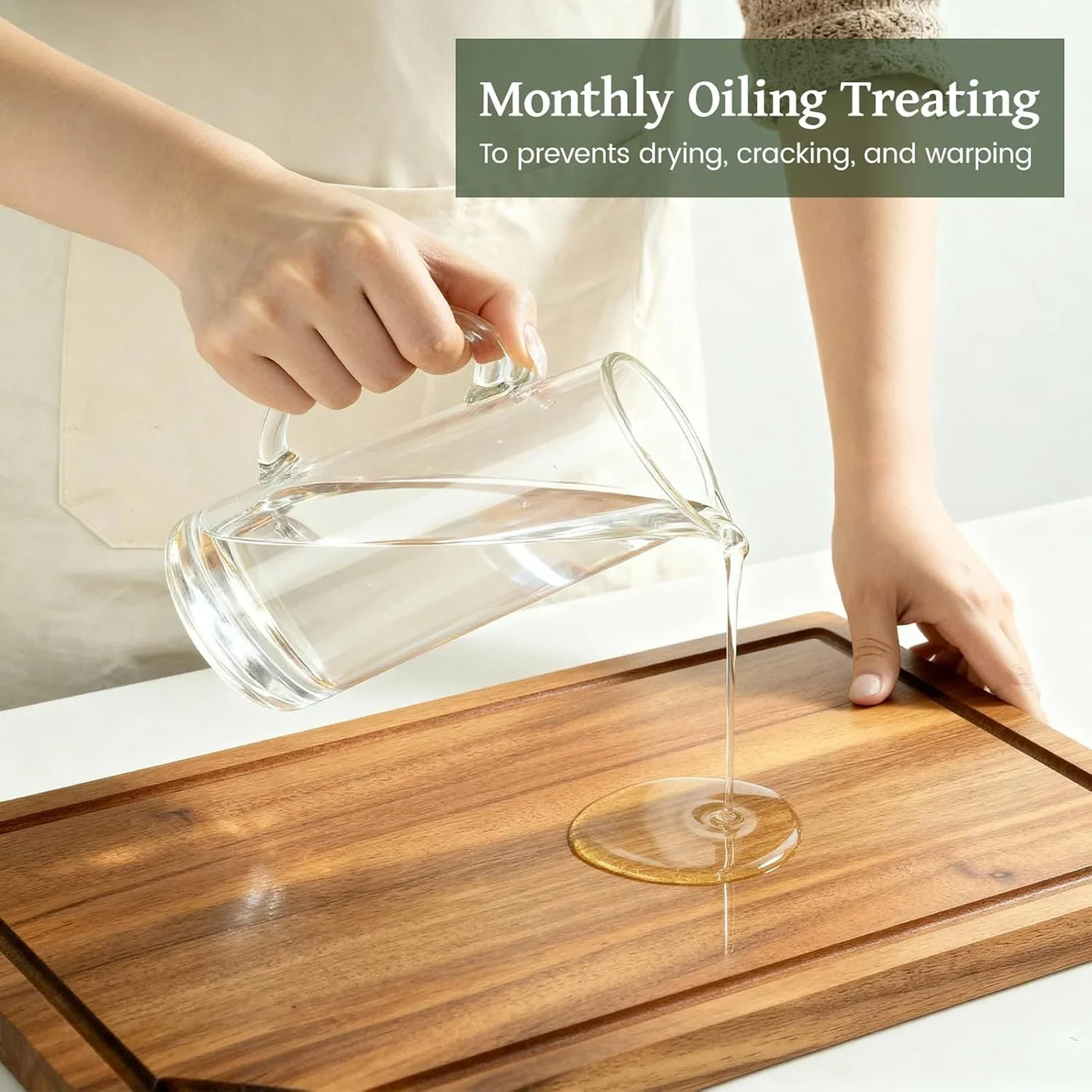 Wood Cutting Boards for Kitchen, 3 PCS Wooden Cutting Board Set with Holder, Chopping Board with Built-In Compartments and Juice Groove, Solid Charcuterie Board Serving Tray Wood Butcher Block