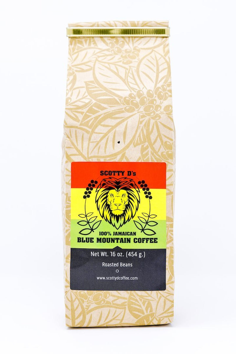 100% Blue Mountain Coffee-16 Oz. (Medium Roast)(Whole Bean)