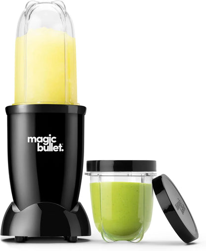 Blender Set, 7-Piece Set, 250W Blender and Food Processor, 2 Blending Cups, Cross Blade, Compact Design, Smoothies, Sauces, Silver, MBR-0701AK