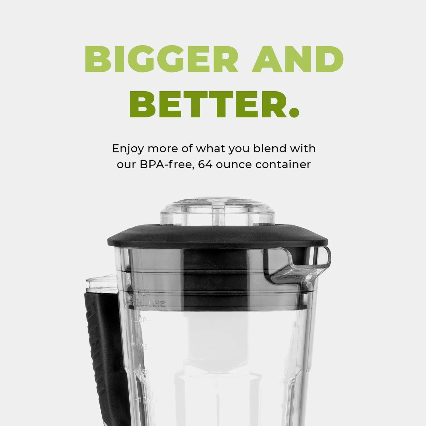 Commercial Blender with 5-Year Full Warranty - 1800W, 3HP, 64Oz High-Performance Professional Countertop Blender with Stainless Steel Blades