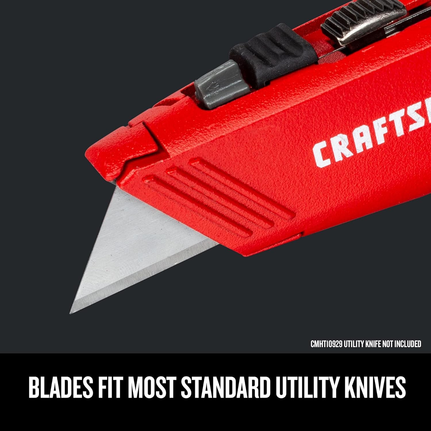 Utility Knife Blades, 100 Pack, for Drywall, Leather, Rubber and More (CMHT11921A)