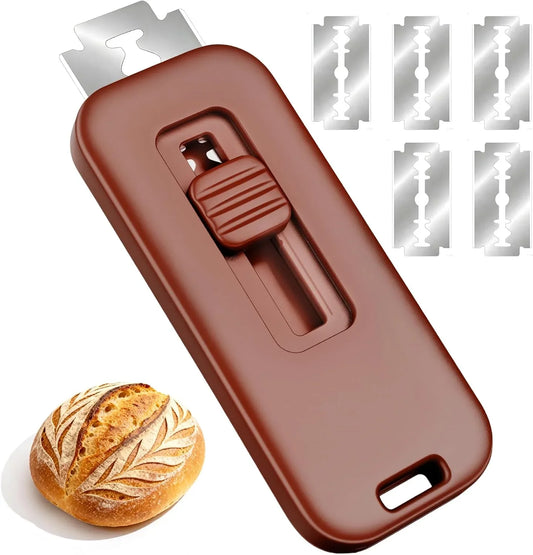 Bread Lame - Professional Sourdough Scoring Tool, Upgraded Extractable & Magnetic Lame Bread Tool with 5 Sharp Blades, Dough Razor & Bread Scoring Knife for Homemade Sourdough Bread