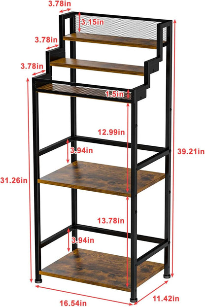 Trapezoidal Liquor Cabinet Bar for Home, Stepped Wine Rack Freestanding Floor, Corner Syrup & Whiskey Stand, Large-Capacity Alcohol Bottle Storage Display Shelf Living Room, Patent Pending