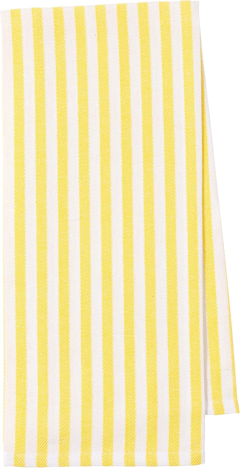 Pantry Lemons All over Kitchen Dish Towel Set of 4, Cotton, 18 X 28-Inch