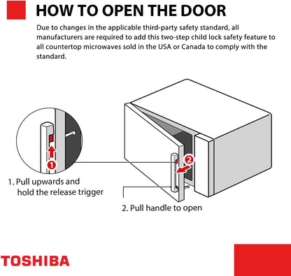 ML-EM45P(BS) Countertop Microwave Oven with Smart Sensor and 13.6" Removable Position Memory Turntable, Sound On/Off Function, 1200W, 1.6 Cu.Ft, Black Stainless Steel