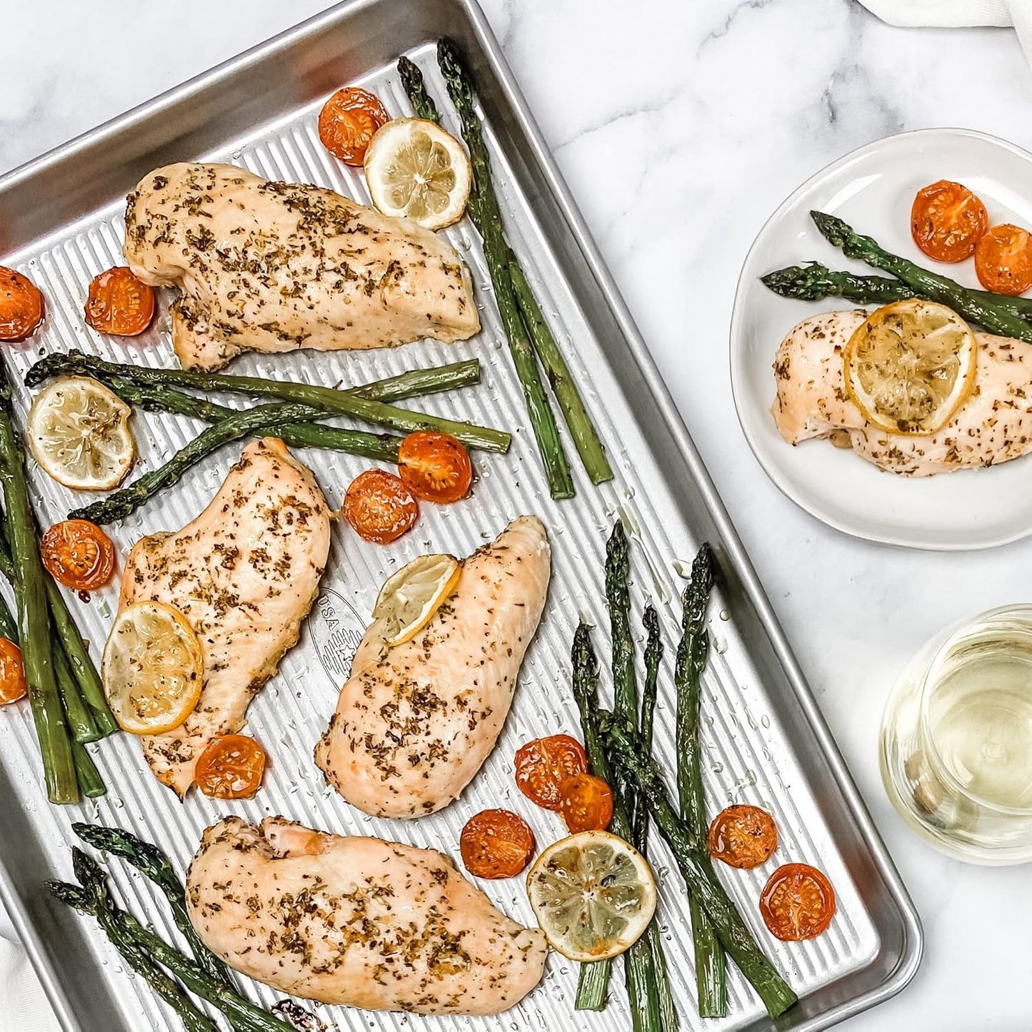 Bakeware Nonstick Extra Large Baking Sheet Pan, Aluminized Steel