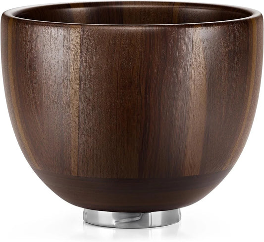 Wooden Bowl for Mixer - Kitchen Space Aid Acacia Wood Mixing Bowls Holder for Stand Mixer, Compatible with 4.5 & 5 QT Tilt-Head Models Kitchen, Natural Wood