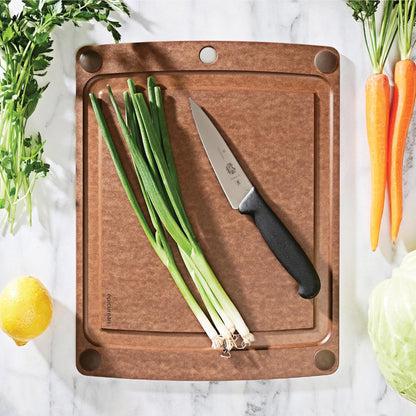 All-In-One 14.5" × 11.25" Cutting Board, Nutmeg