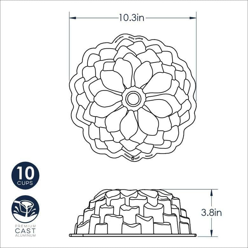 Blossom Bundt Pan ,Toffee