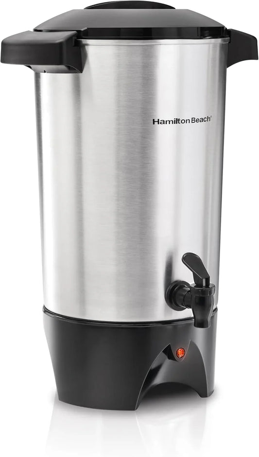 45 Cup Coffee Urn and Hot Beverage Dispenser, Silver
