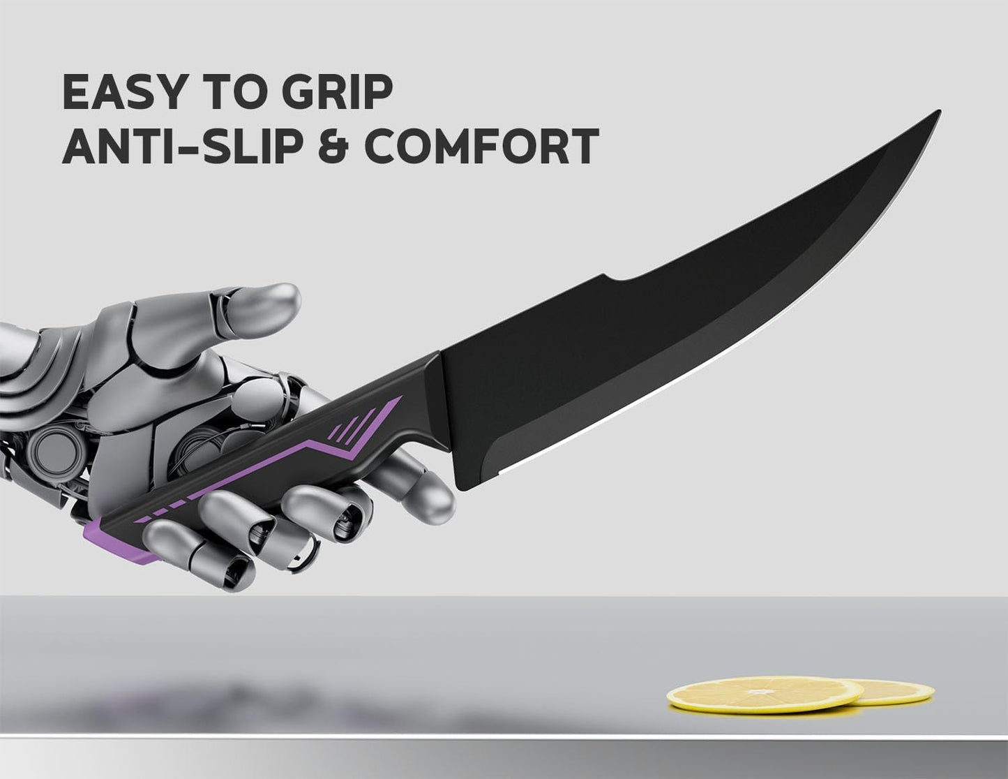 Knife Set - 15 PCS Kitchen Knife Set with Built-In Knife Sharpener Block - Stainless Steel Knife Block Set - Dishwasher Safe, Elegant Box for Men Women