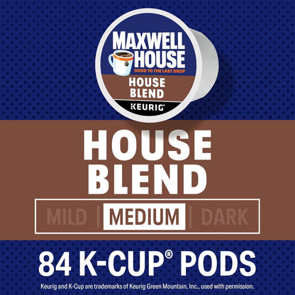 House Blend Medium Roast K-Cup Coffee Pods, 84 Ct Box