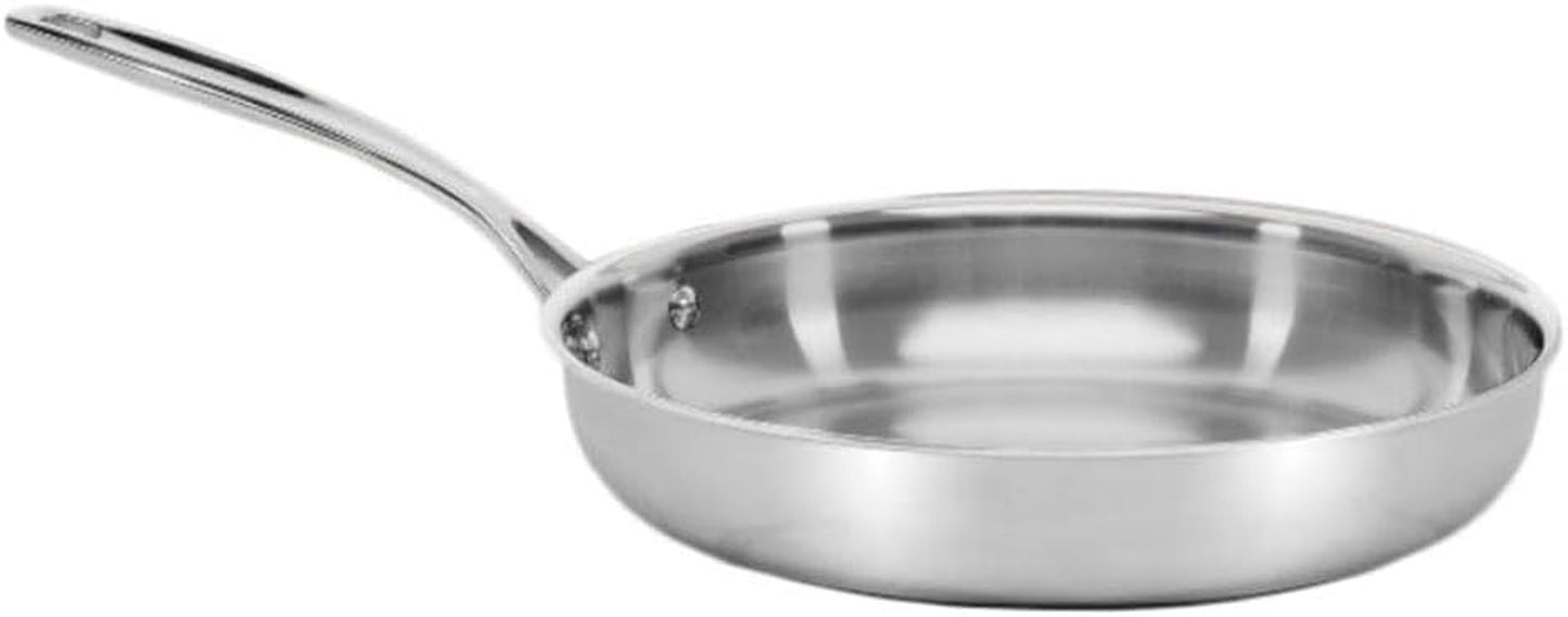 Custom Clad 5-Ply Stainless Cookware 10" Fry Pan, CC522-24
