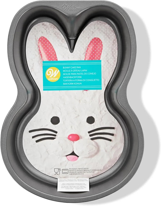 Bunny Cake Pan Aluminum Non-Stick Heavy Duty Large