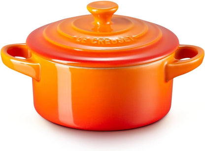 Stoneware Mini round Cocotte, 8 Oz., Flame