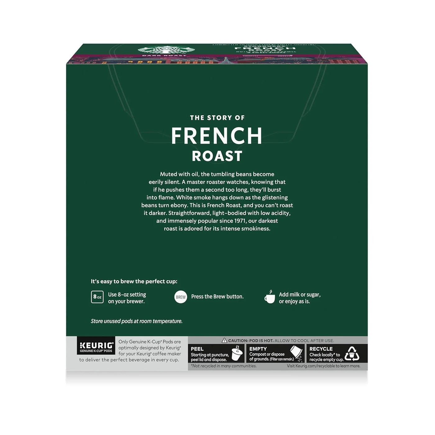 K-Cup Coffee Pods, Dark Roast Hot or Iced Coffee, French Roast, 32 Keurig Pods